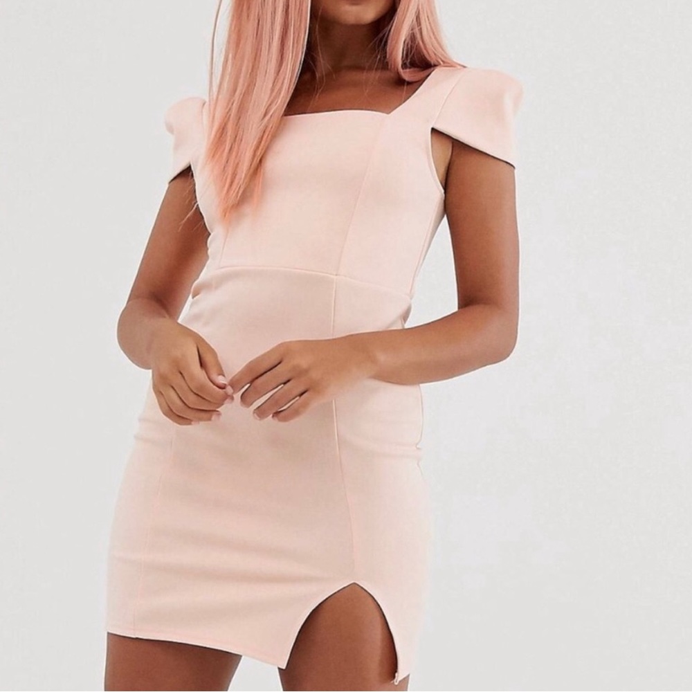 Asos petite pink dress